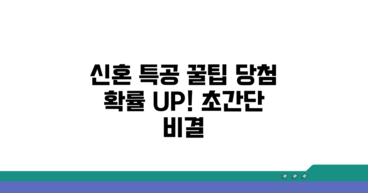 신혼 특공, 당첨 확률 높이는 비결