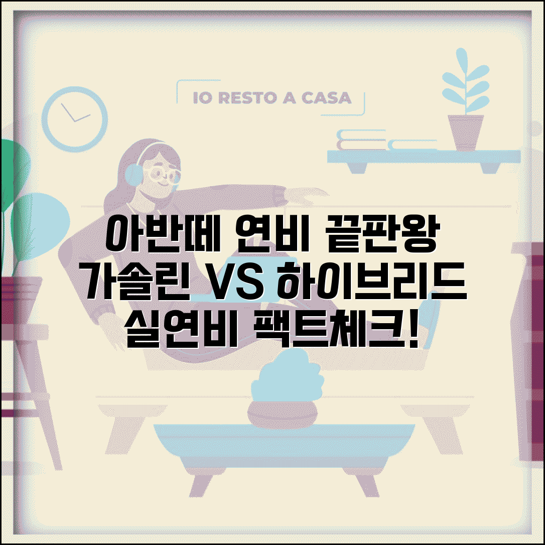아반떼 연비 실연비 | 아반떼 가솔린 하이브리드 연비 완벽정리