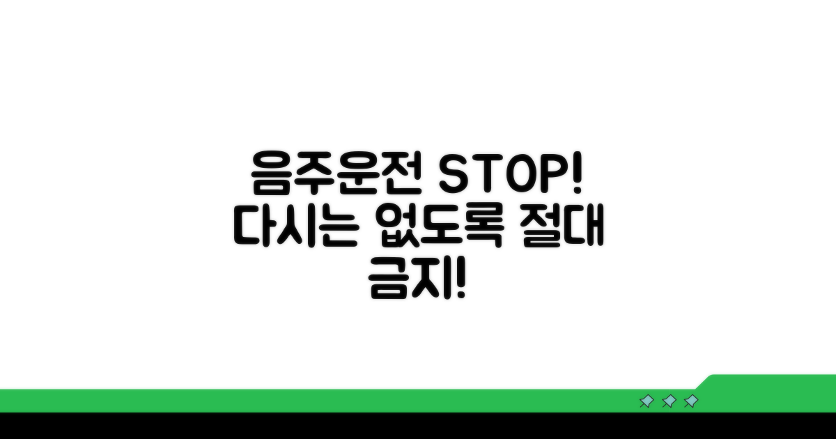 음주운전 근절, 다시는 없도록