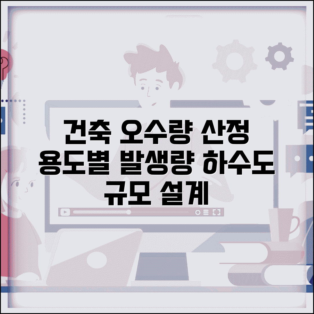 건축물의 오수량 산정표 하수도 | 건축물 용도별 오수 발생량과 하수도 시설 규모