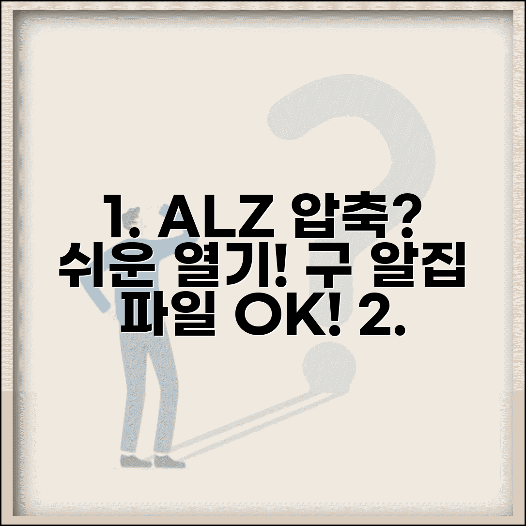 ALZ 압축풀기 구 알집 포맷 | 예전 알집에서 만든 ALZ 파일 최신 프로그램으로 열기