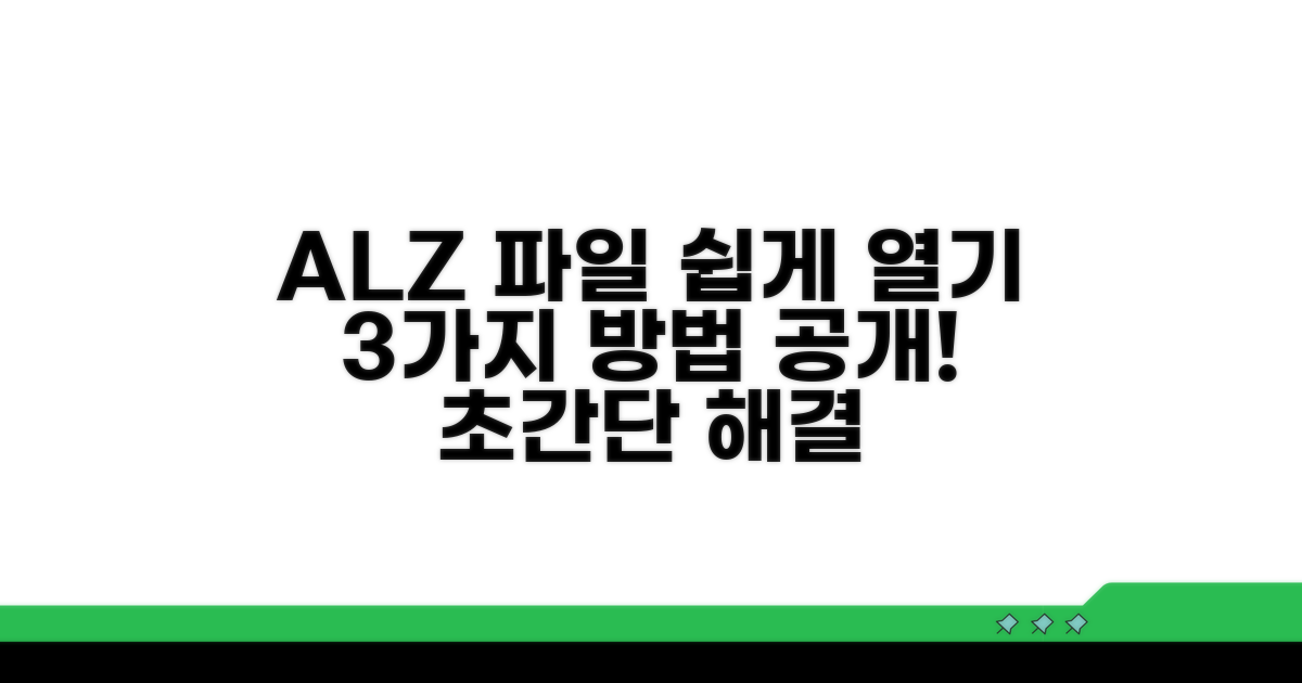 ALZ 파일 열기 쉬운 방법 3가지