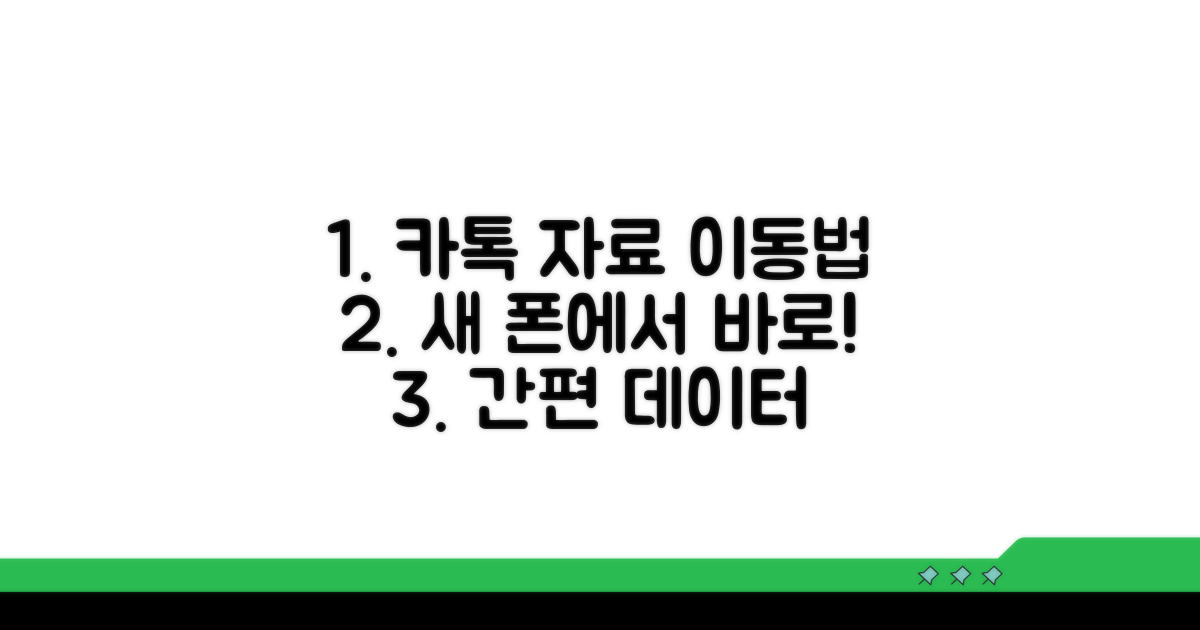 핸드폰 기기 변경, 카톡 자료 이동법