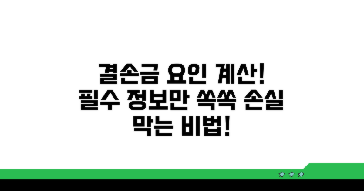 결손금 발생 요인과 계산 방법