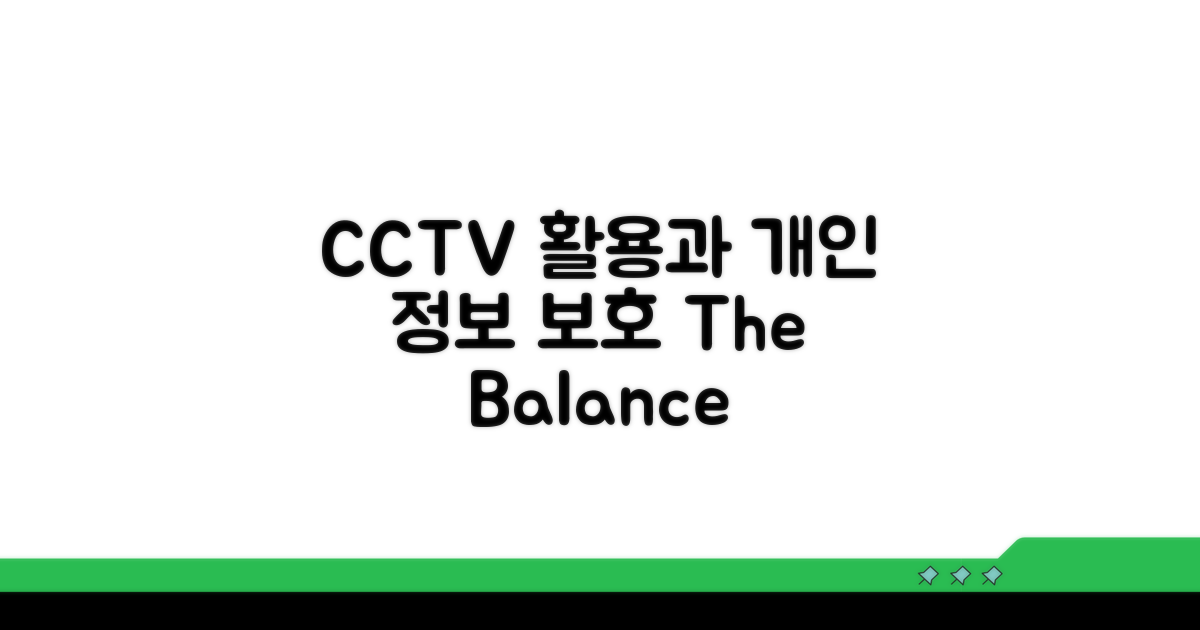 개인정보 보호와 CCTV 활용법