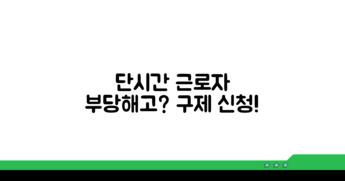 단시간 근로자 권리, 부당해고 구제 신청