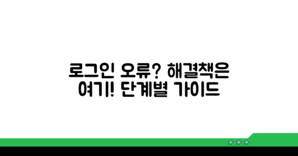 단계별 로그인 문제 해결 방법