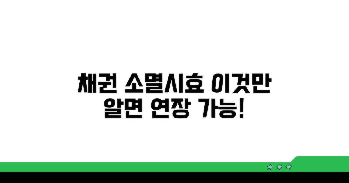 채권 소멸시효 연장 가능성