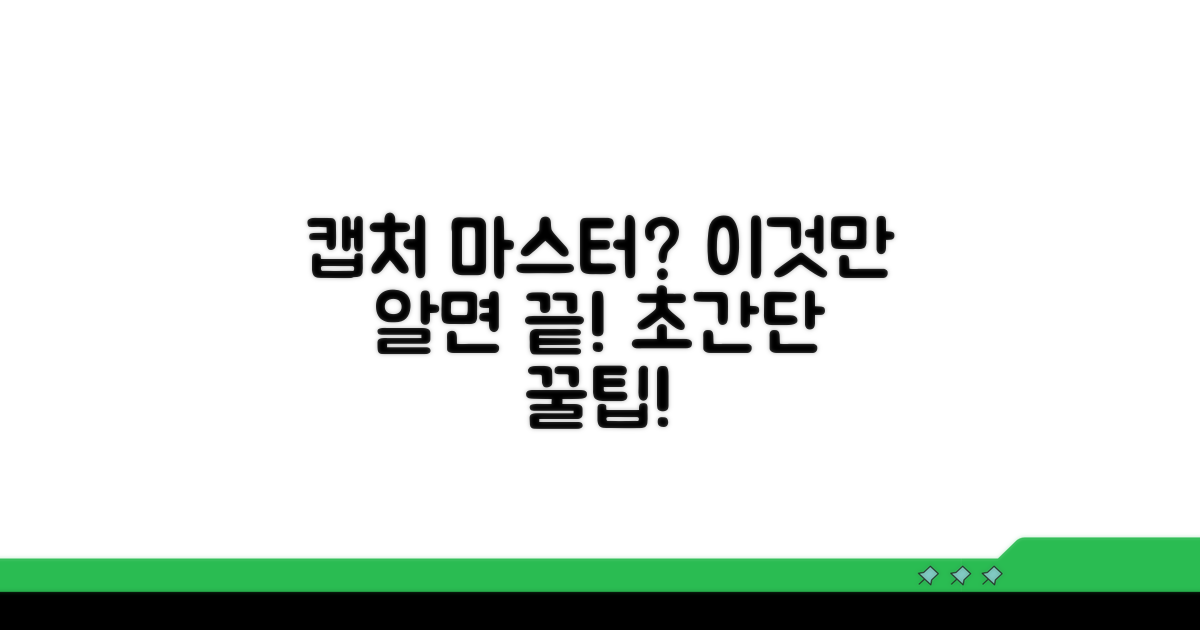 이것만 알면 캡처 마스터