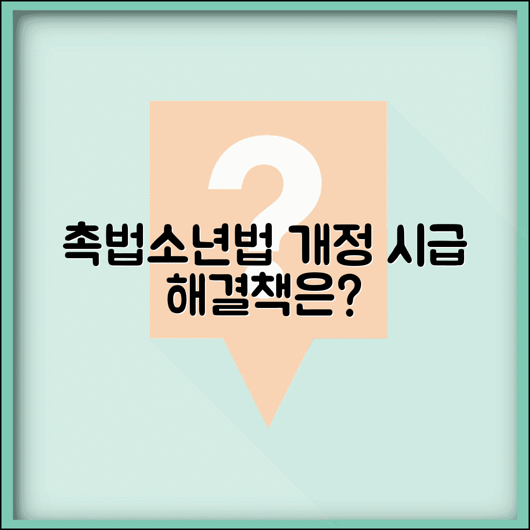 촉법소년법 개정 필요성 논의 | 현행법 한계점 및 전문가 개선 방안 제언