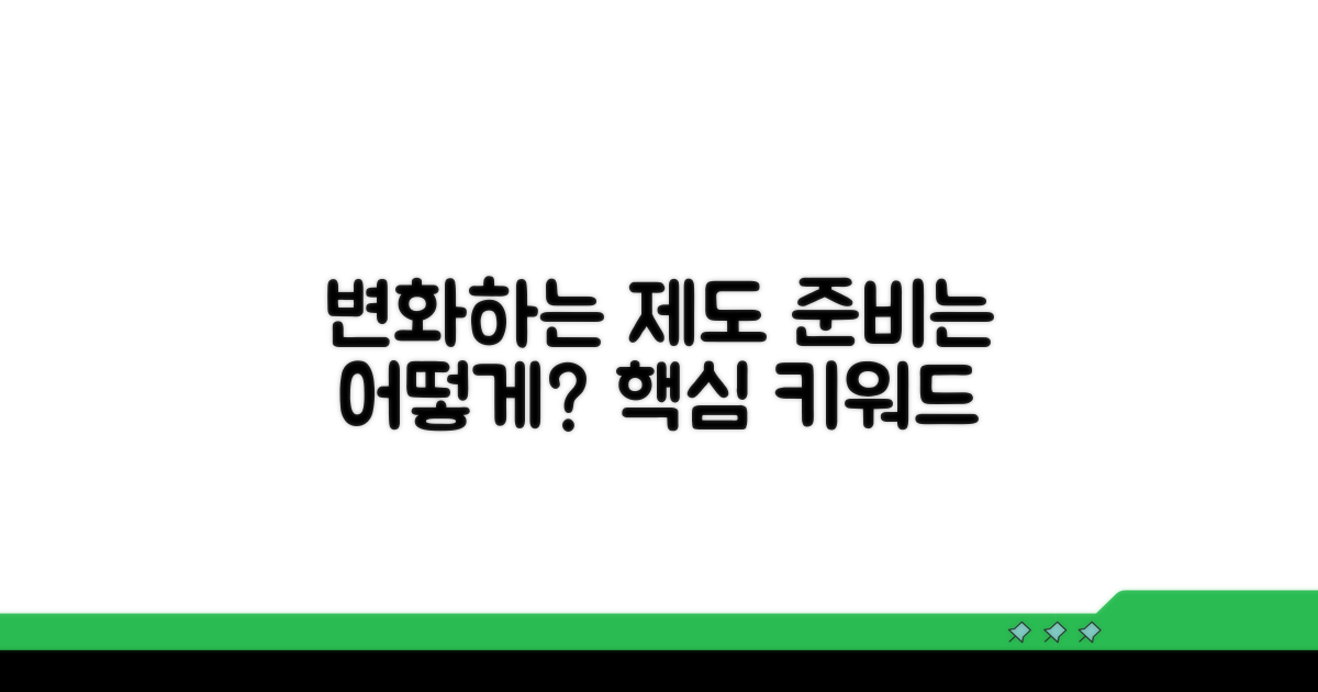 변화하는 제도, 준비는 어떻게?