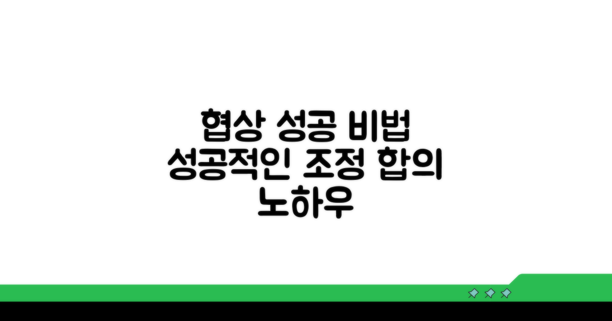 성공적인 조정 합의 노하우