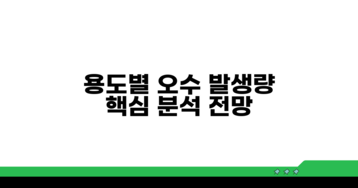 용도별 오수 발생량 상세 분석