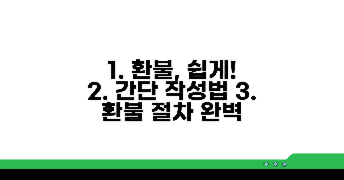 쉬운 작성법과 환불 절차 완벽 안내