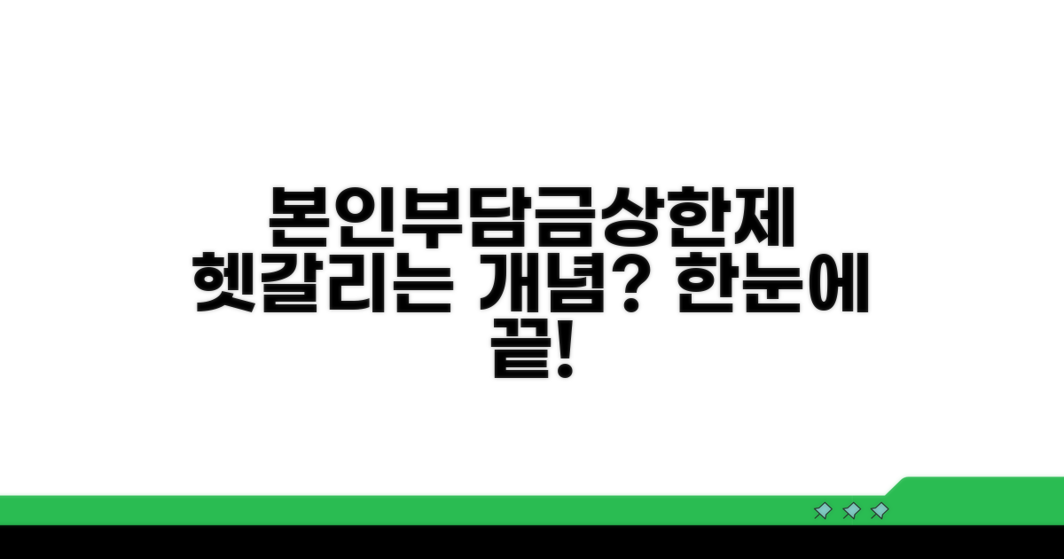 본인부담금상한제 개념 잡기