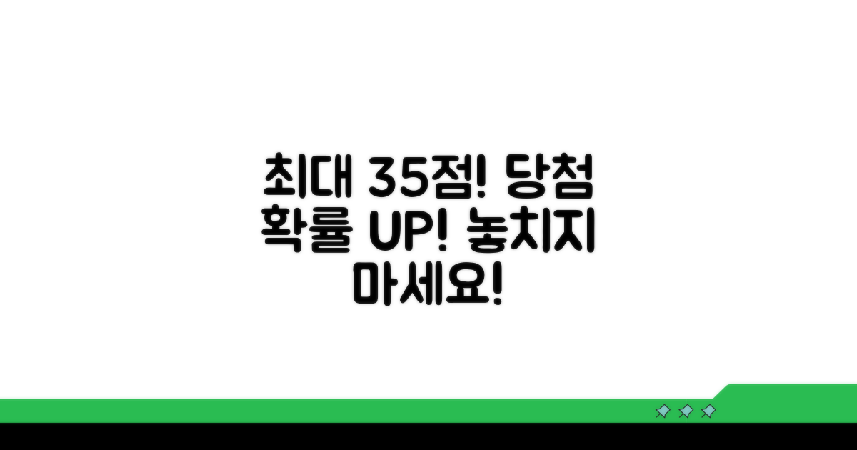 최대 35점, 당첨 확률 높이기