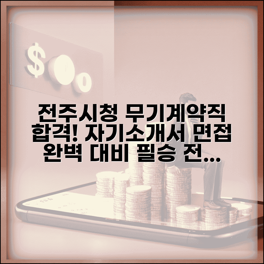 전주시청 무기계약직 채용공고 지원 전략 | 자기소개서 작성 팁 | 면접 준비