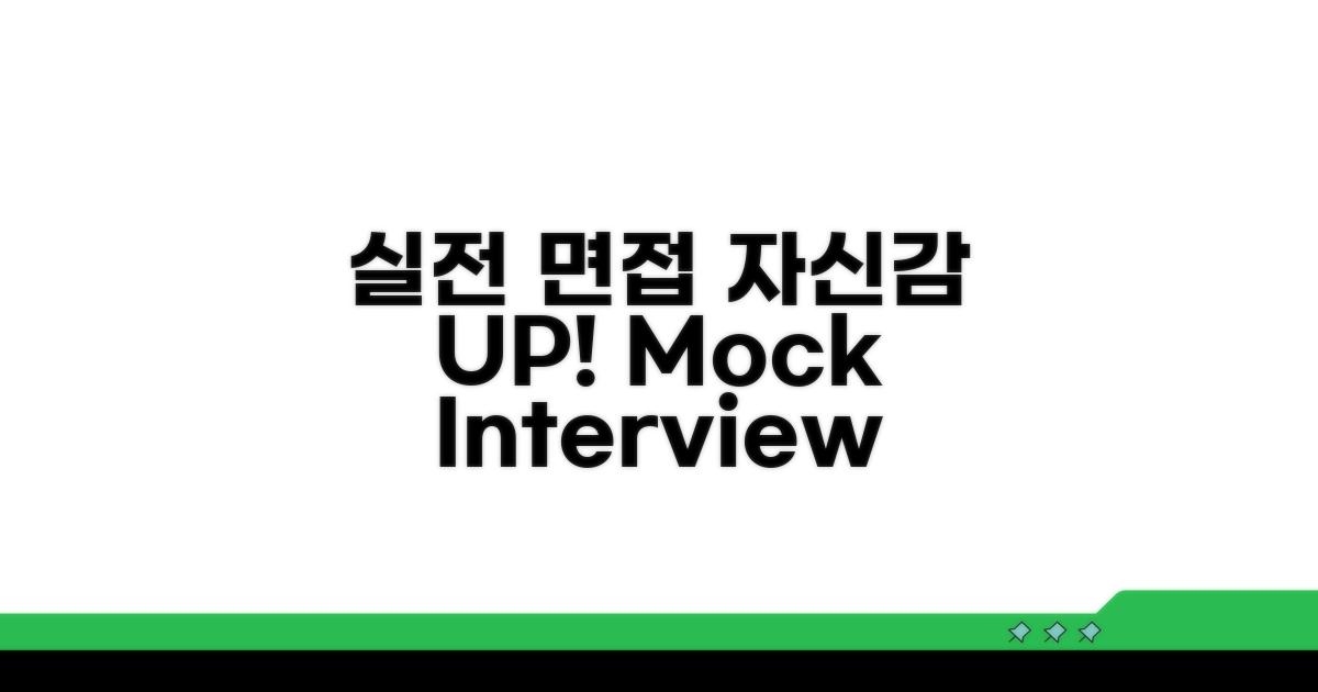 실전 모의 면접으로 자신감 UP