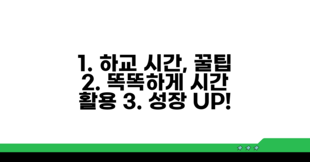 똑똑하게 하교 시간 활용하기
