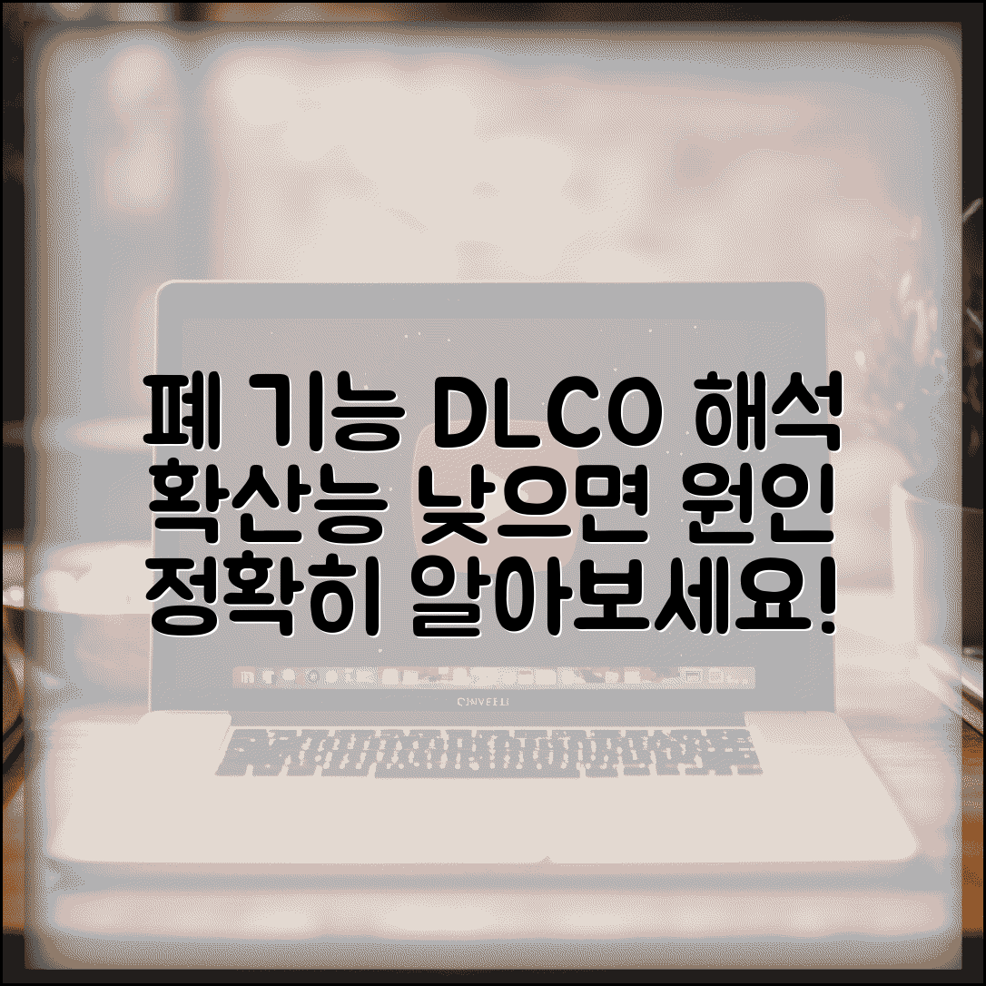 폐기능검사 DLCO 확산능 수치 해석 | 폐 확산능 검사 낮으면 원인