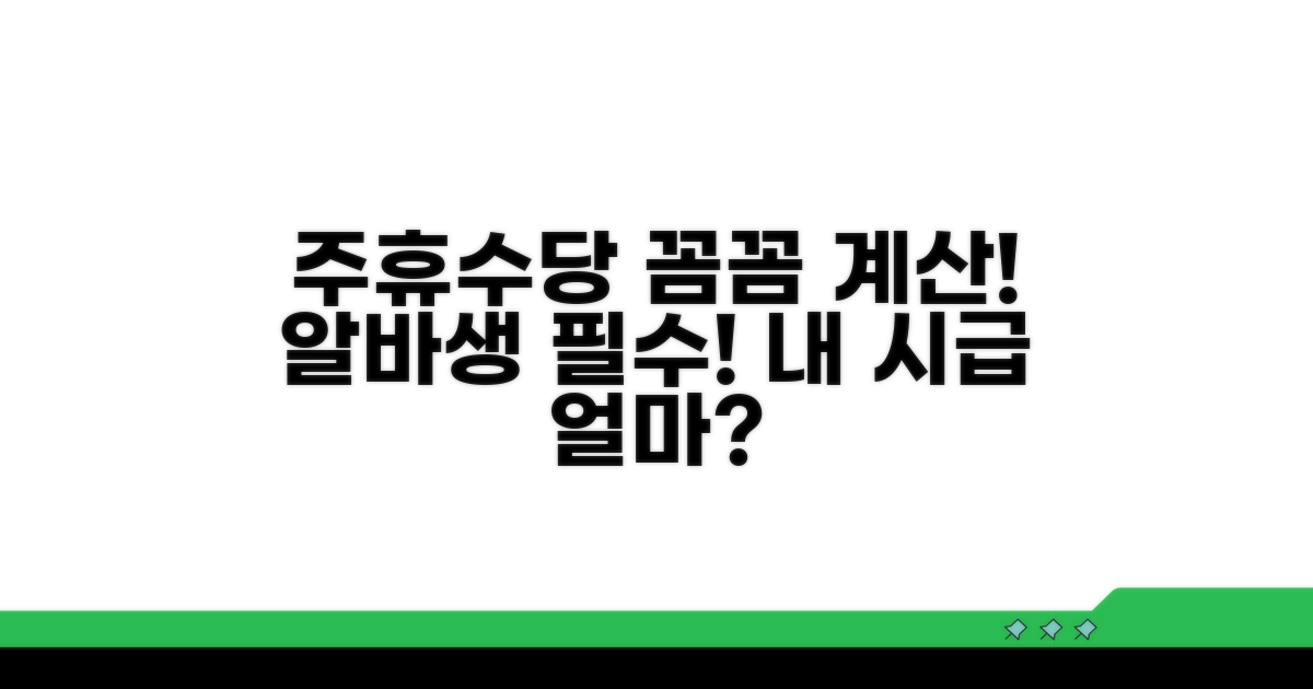 주휴수당 포함 시급 계산법
