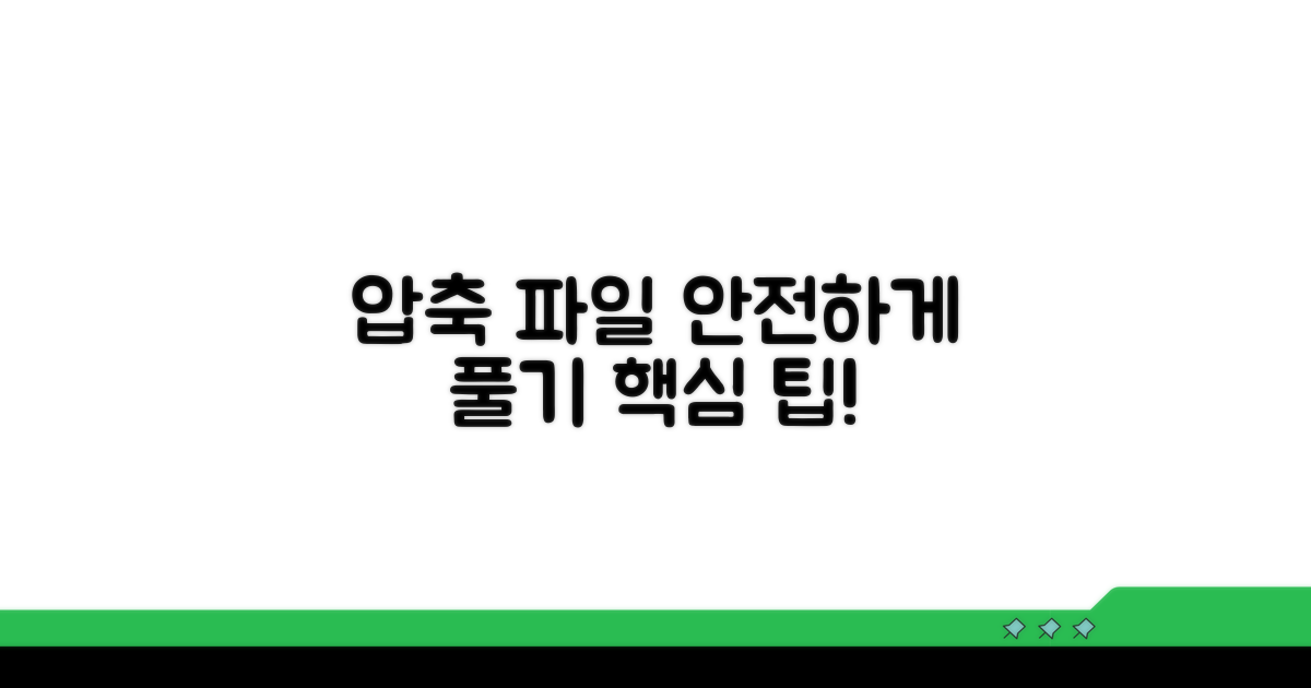 안전하게 압축 파일 푸는 팁