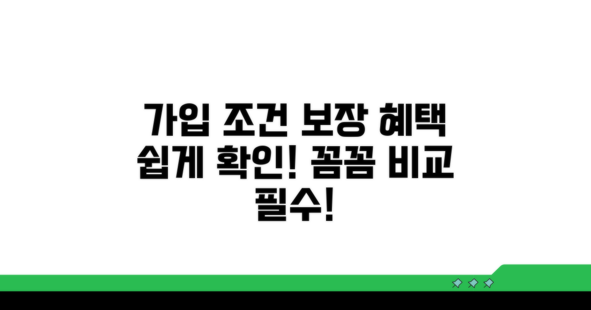 가입 조건과 보장 내용 살펴보기