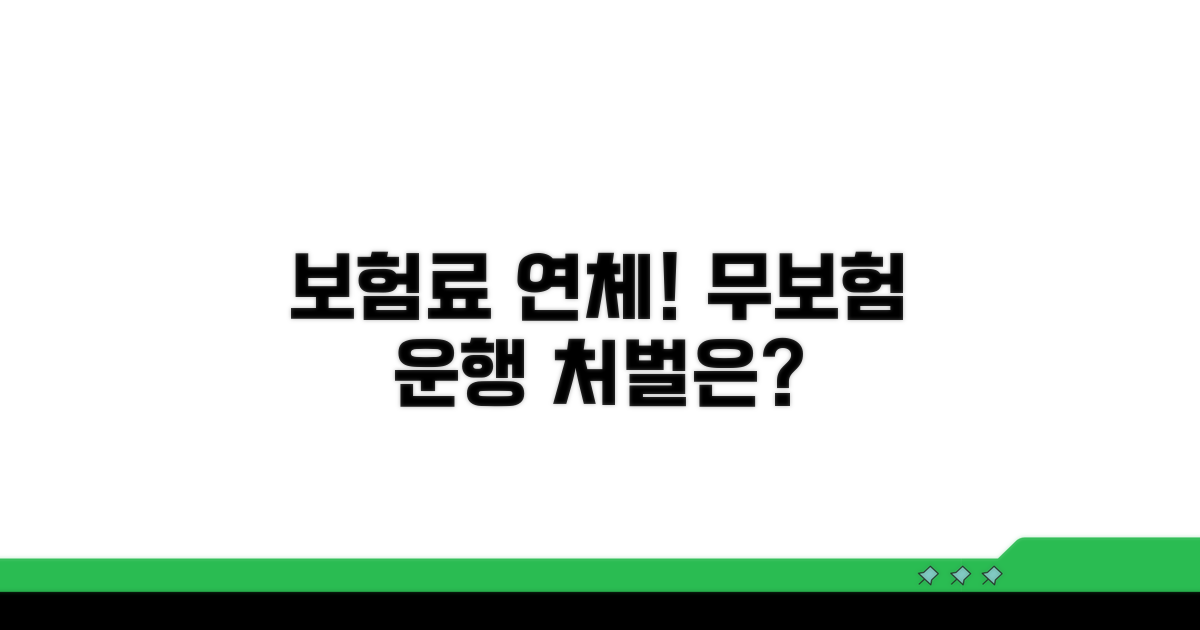 보험료 연체, 무보험 운행 처벌은?