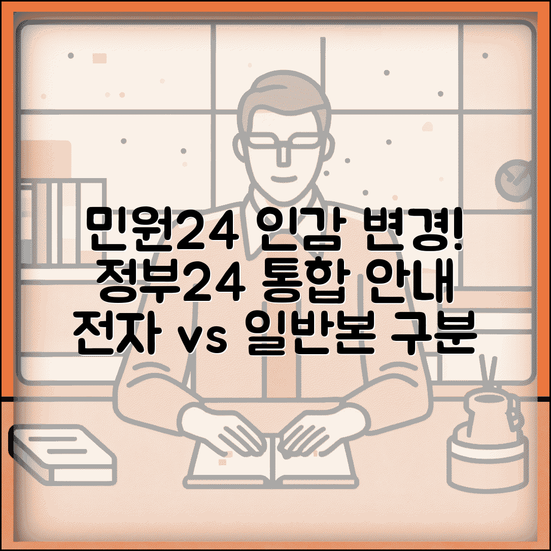 민원24 인감증명서 발급 변경사항 안내 | 정부24 통합 정보 | 전자본/일반본 구분