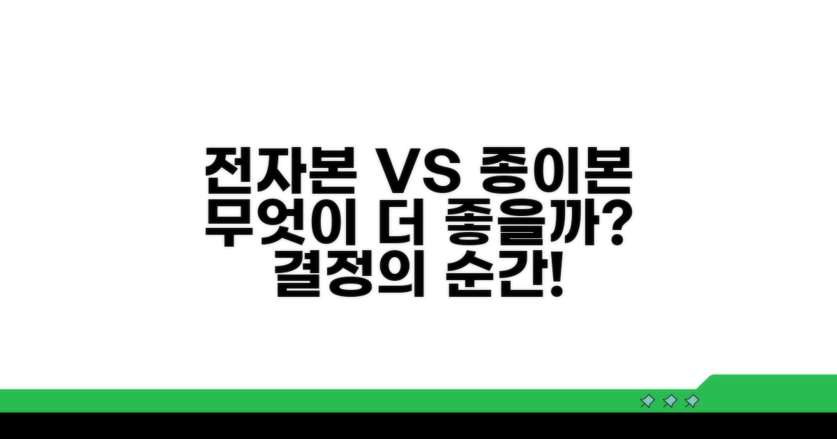 전자본 vs 일반본, 무엇을 선택할까?
