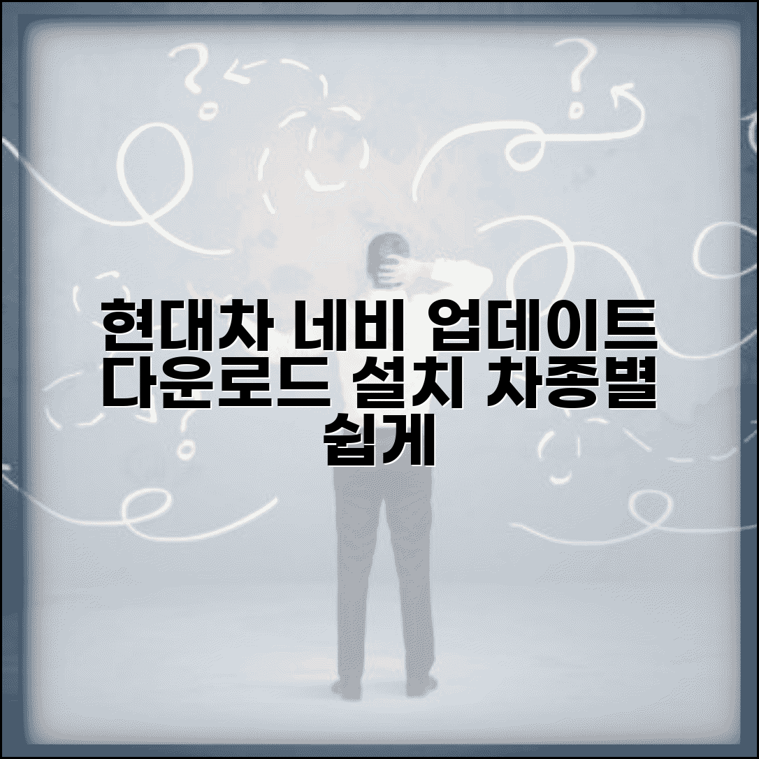 현대자동차 네비게이션 업데이트 다운로드 방법 | 차종별 파일 선택 | 설치 과정 안내