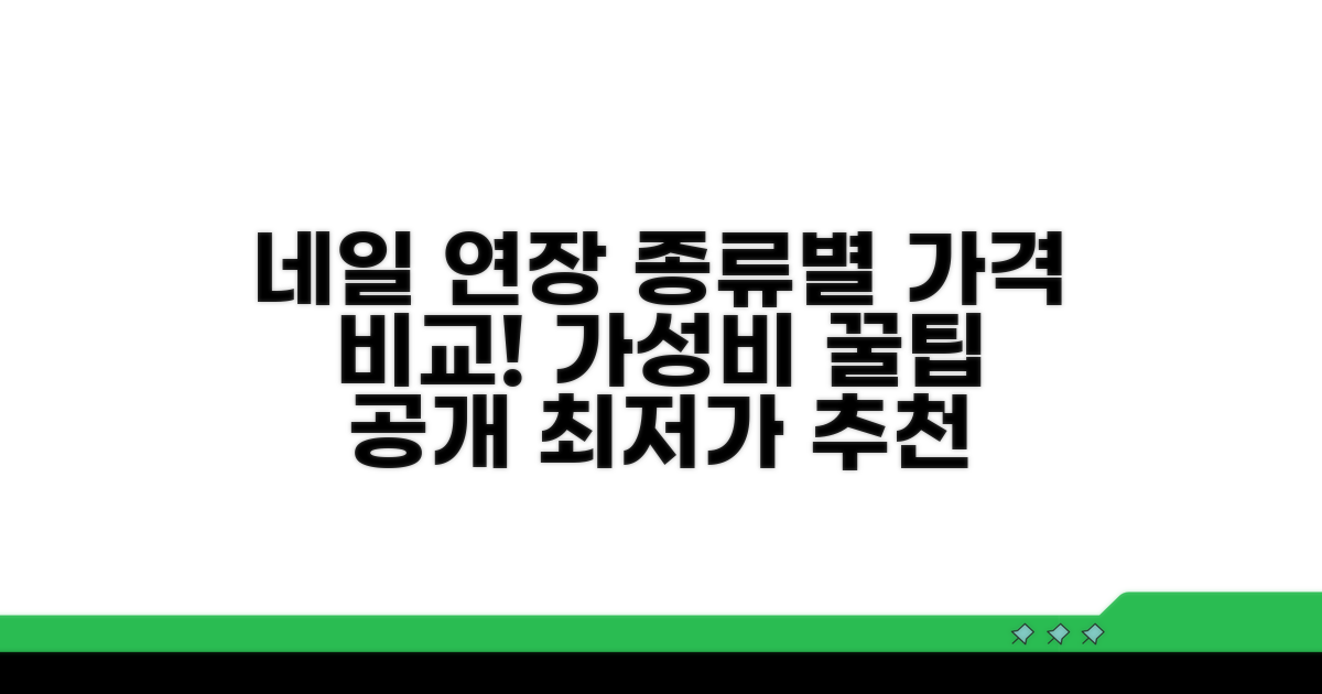 네일 연장 종류별 가격 분석