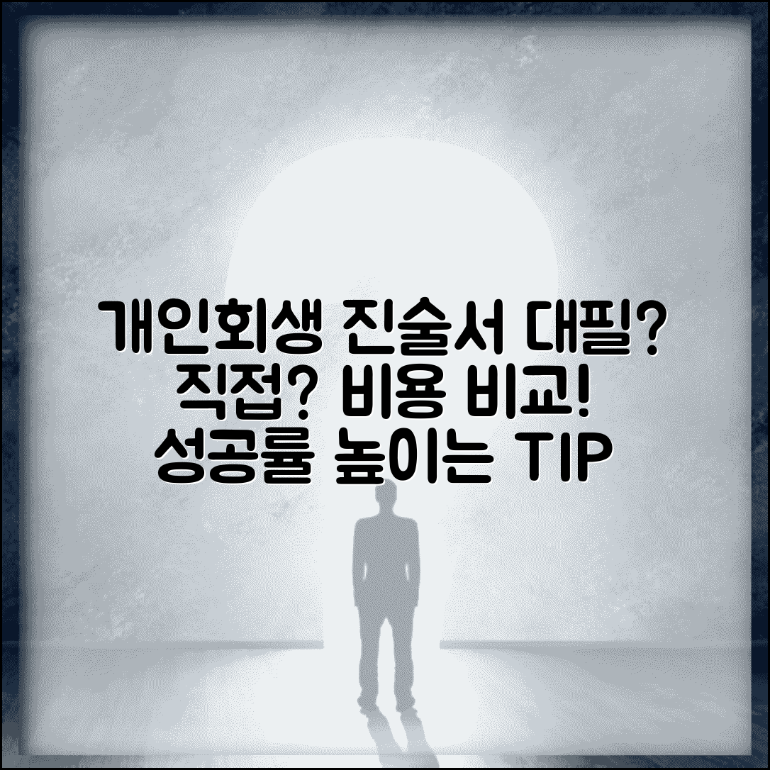 개인회생 진술서 대필 서비스 | 비용 및 업체 추천 | 직접 작성 vs 대필 | 주의사항