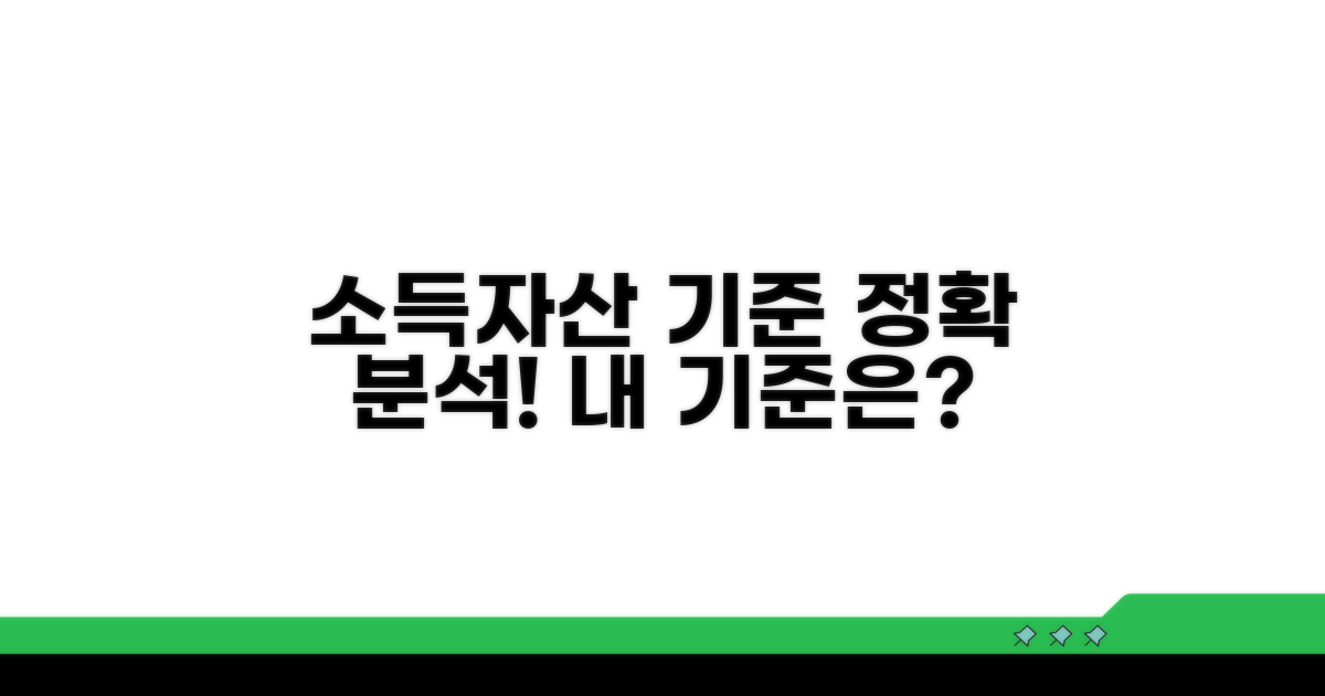 소득, 자산 기준 완벽 분석