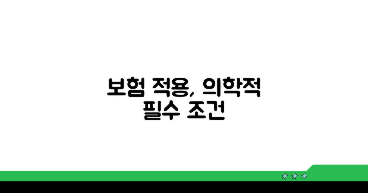 보험 적용되는 의학적 필요 기준