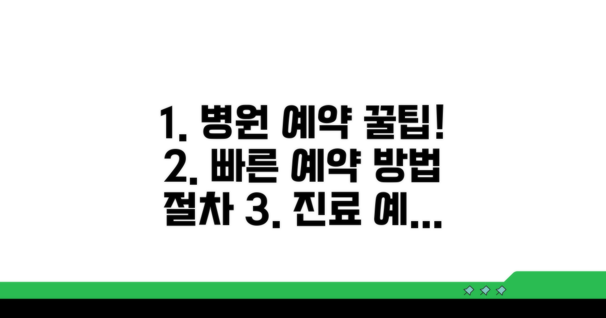 진료 예약 방법과 절차 안내