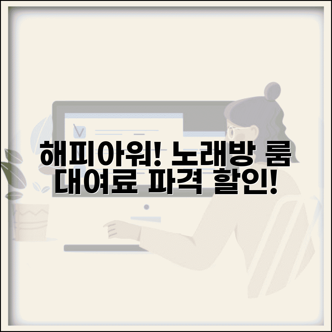 노래방 이용료 해피아워 | 노래방 할인시간 룸 대여료 할인 혜택