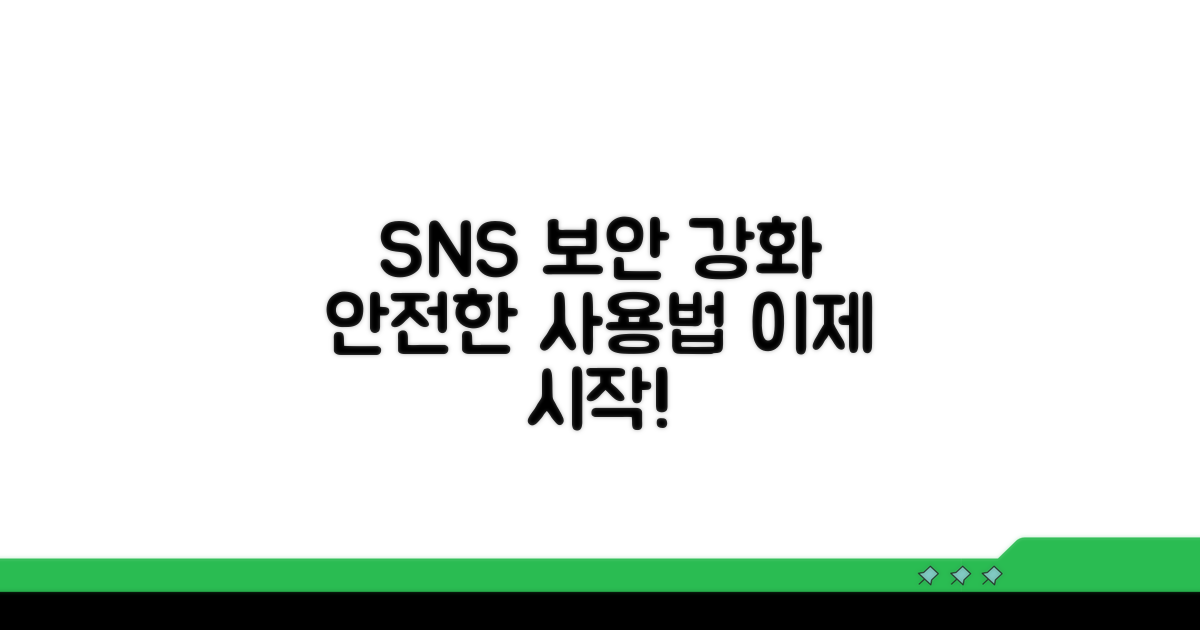보안 강화, 안전하게 SNS 사용법