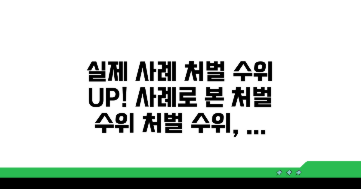 실제 사례와 처벌 수위