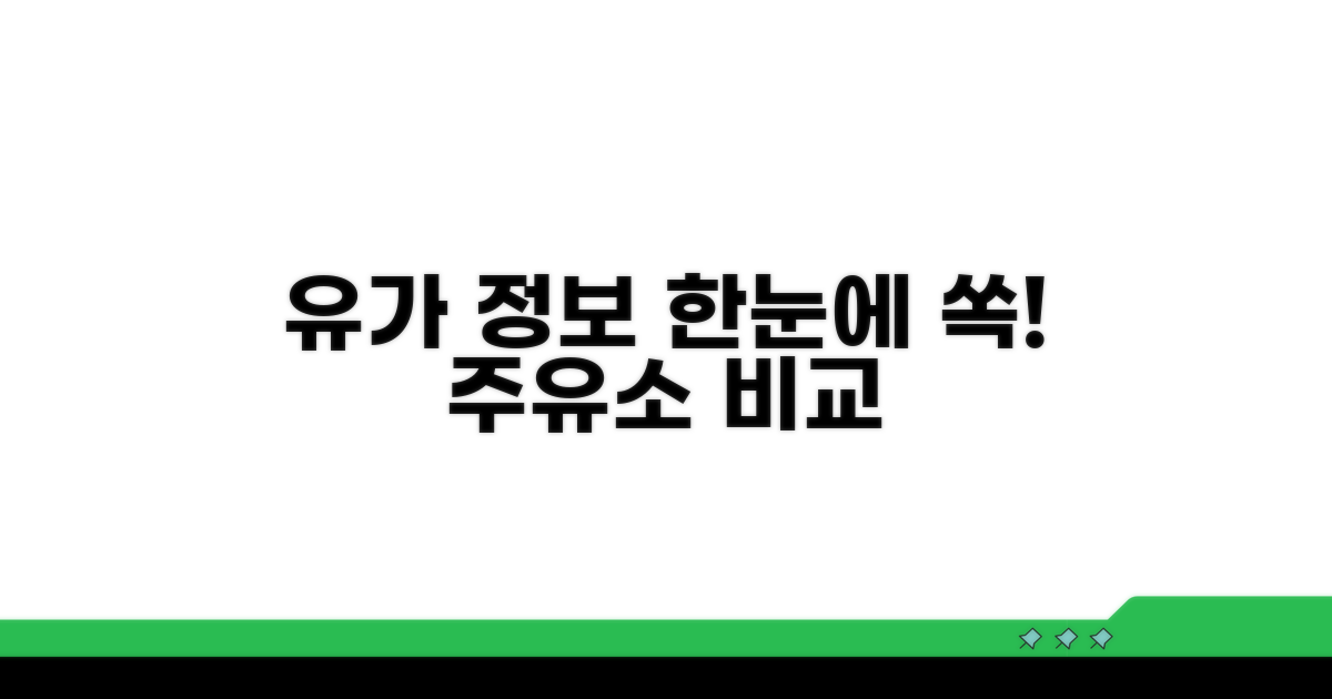 주유소별 유가 정보 한눈에 확인