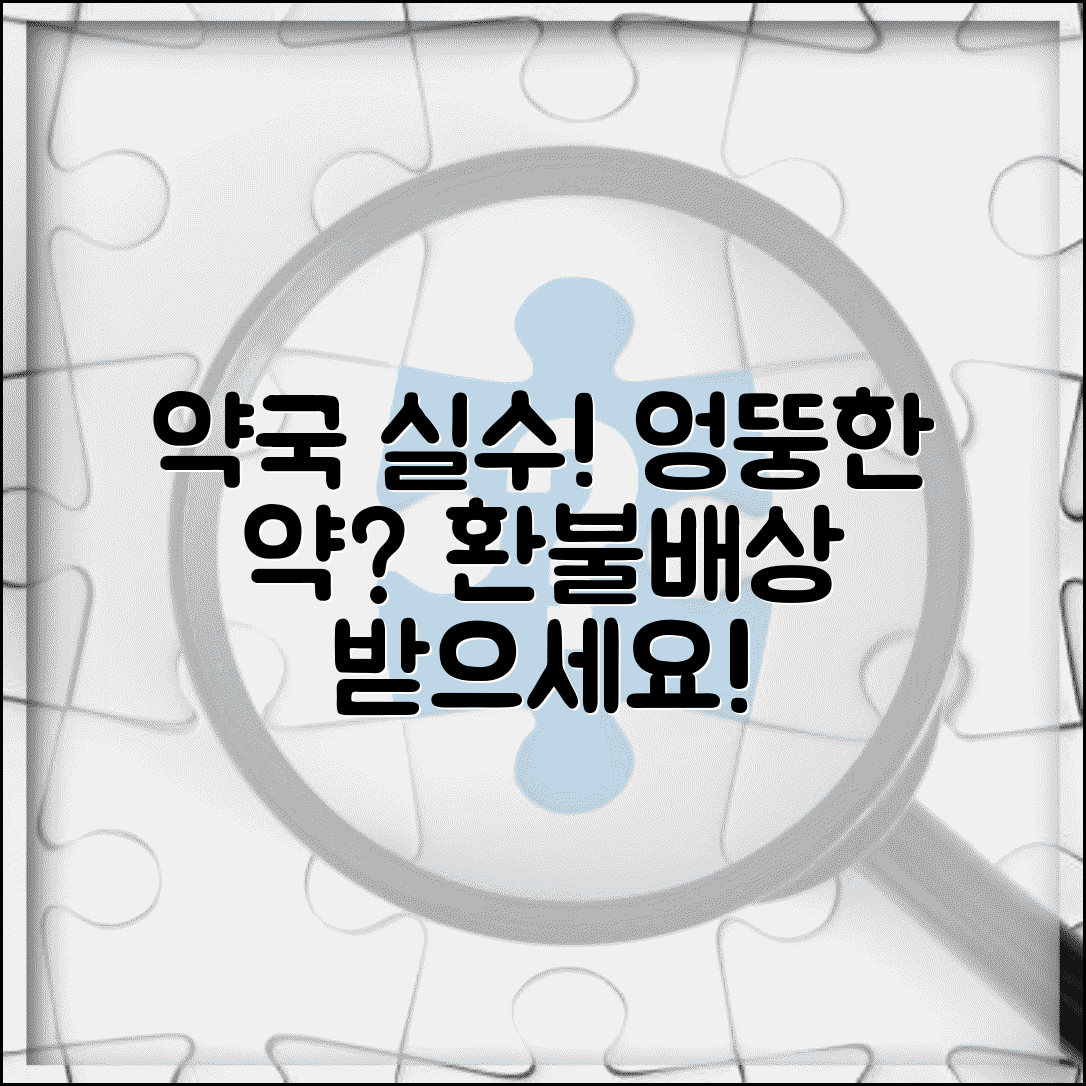 약국 잘못된 약 지급 | 처방전 다른 약 받은 피해 배상