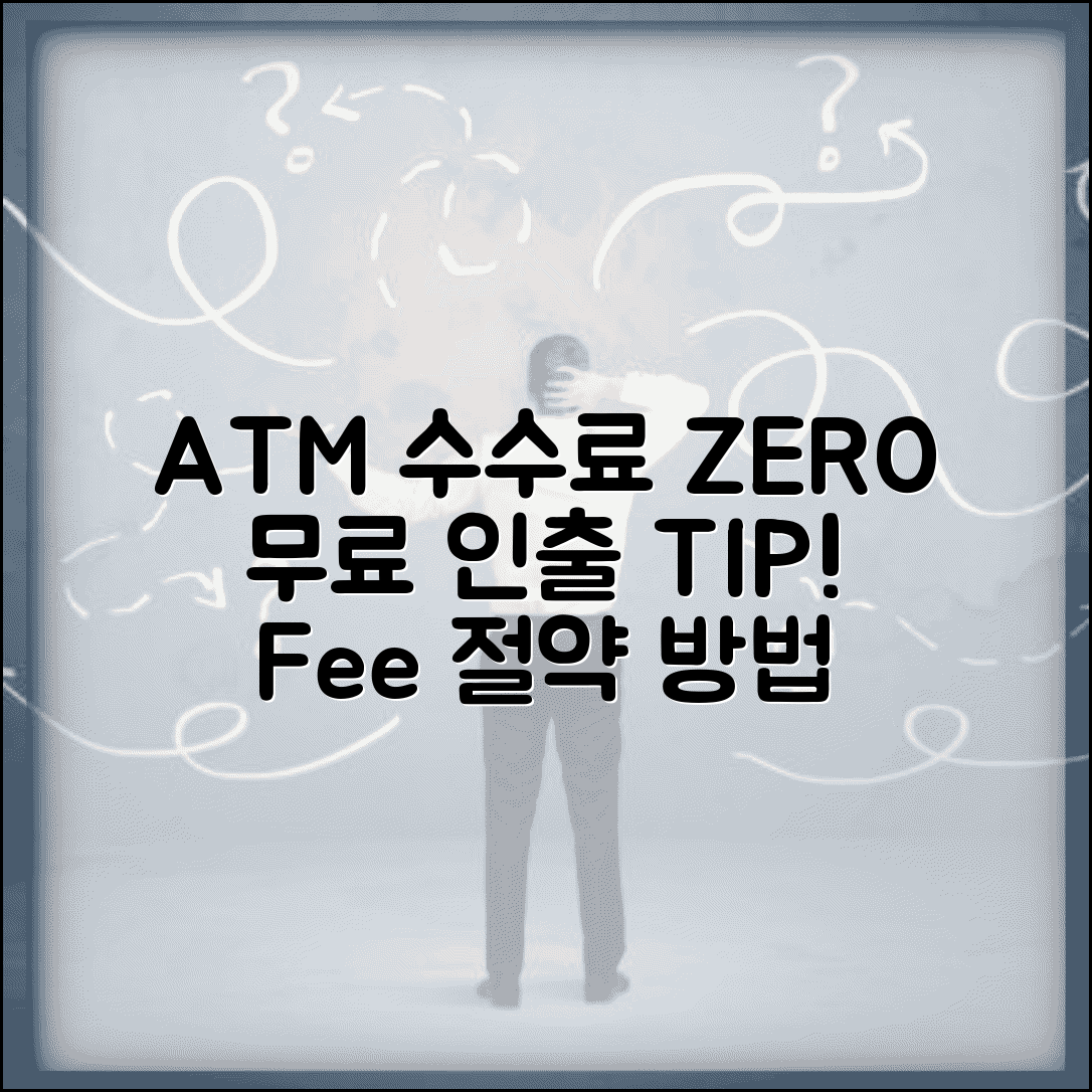 ATM 수수료 안내는 방법 있나요 | ATM 수수료 | 무료 인출 | 절약