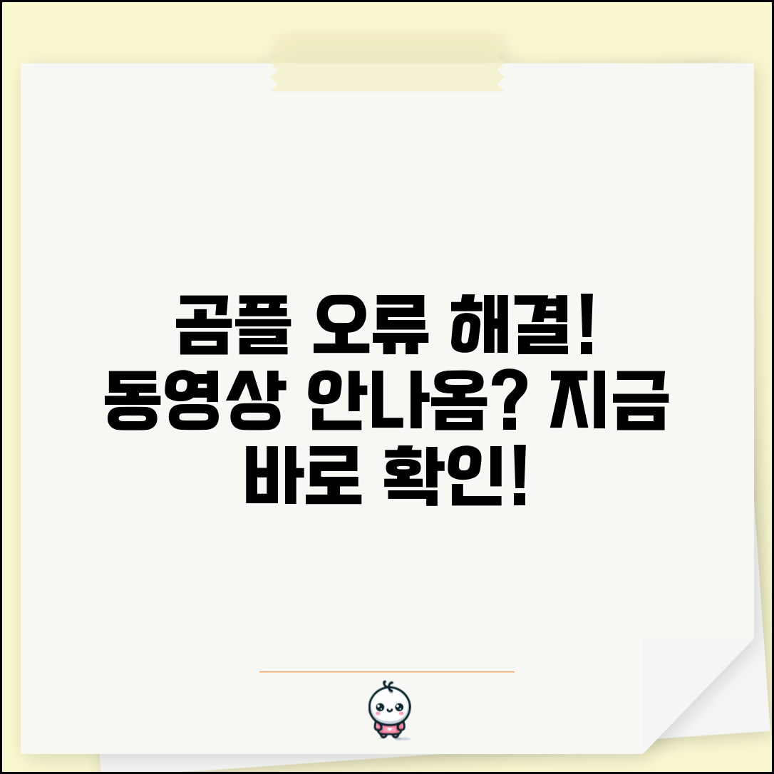 곰플레이어 재생 오류 해결 | 곰플 동영상 안나옴