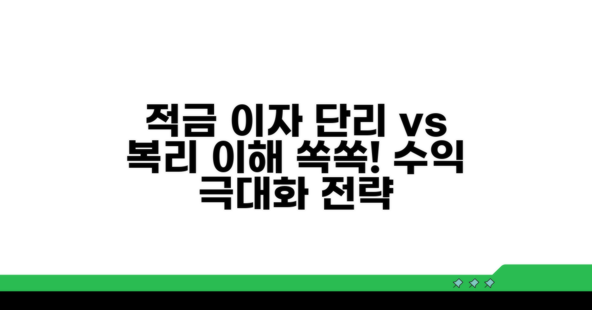 적금 이자, 단리 vs 복리 개념 잡기