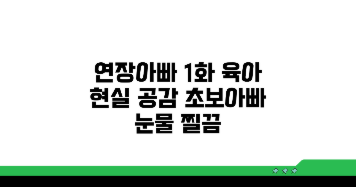 연장아빠 1화, 육아 현실 공감