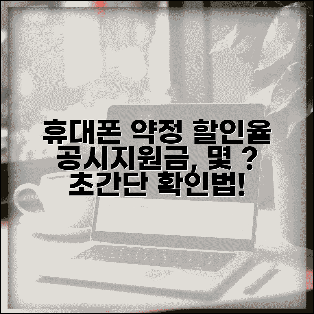 휴대폰 약정할인 몇 퍼센트인지 | 휴대폰 공시지원금 할인율