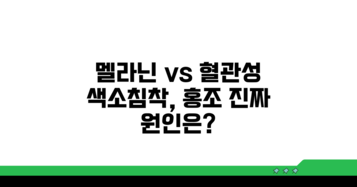 멜라닌 vs 혈관성 차이점 비교