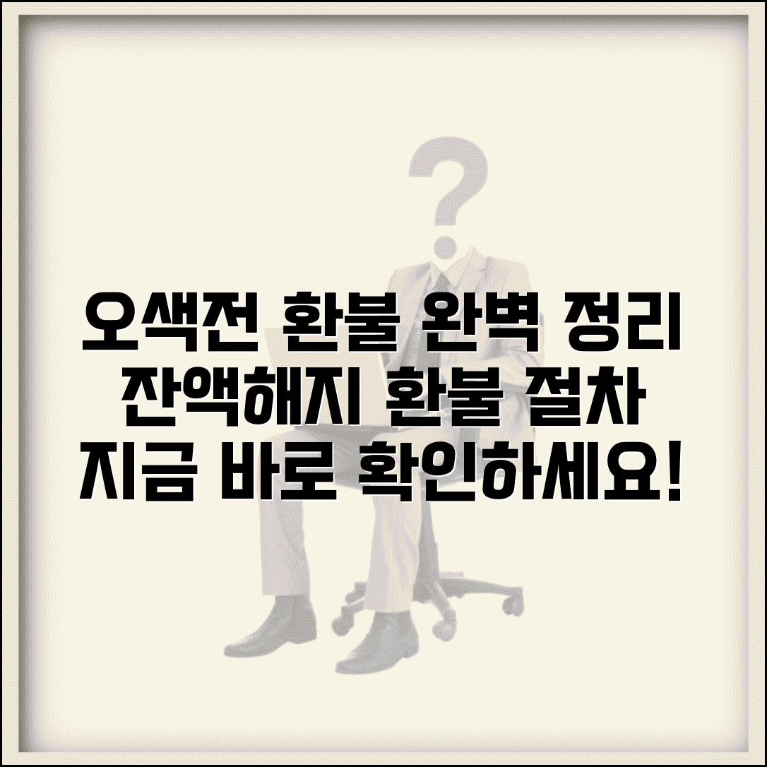 오색전 환불 방법 | 잔액환불 해지환불 절차 총정리