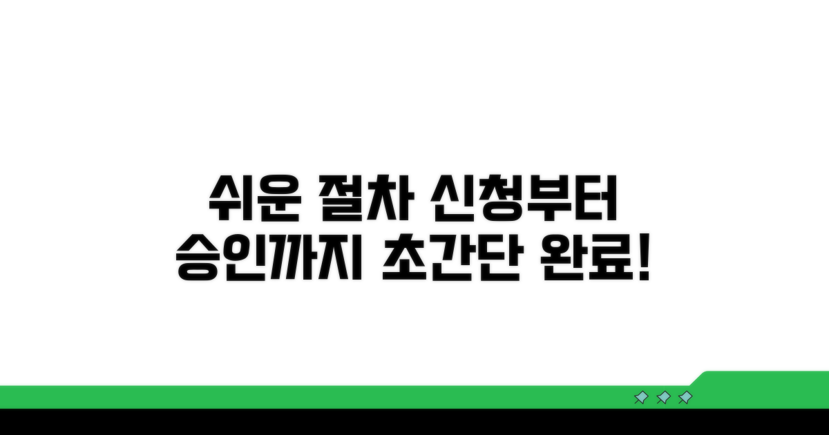 신청부터 승인까지 쉬운 절차