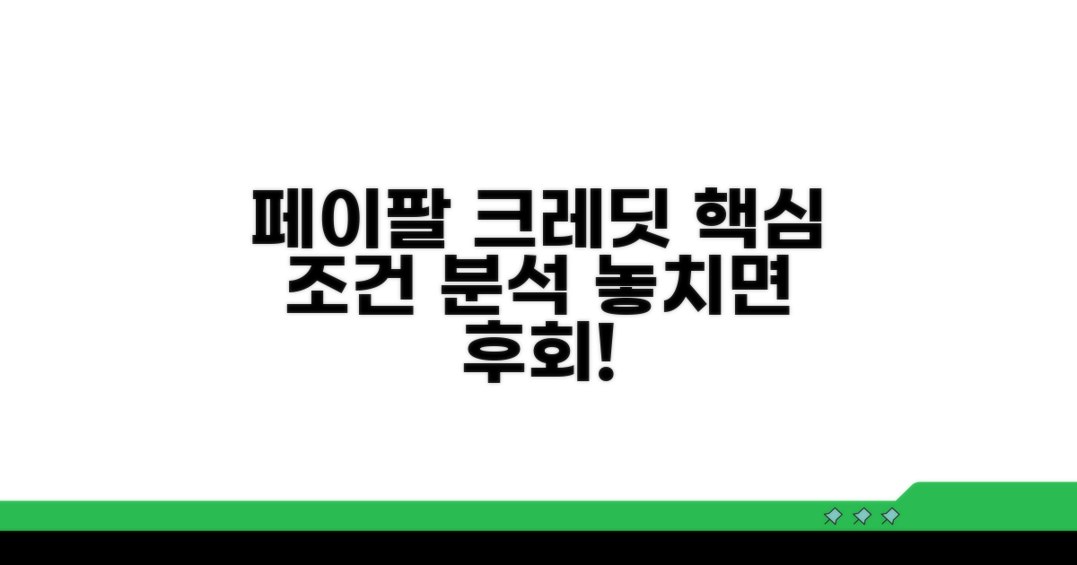페이팔 크레딧 핵심 조건 분석